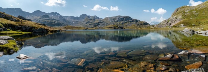 Canvas Print - Mountain Lake Reflections