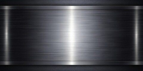Poster - Black polished metal background , sleek, shiny, reflective, metallic, texture, industrial, dark, backdrop, smooth