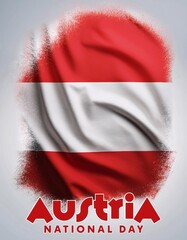 Wall Mural - Austria national day poster design