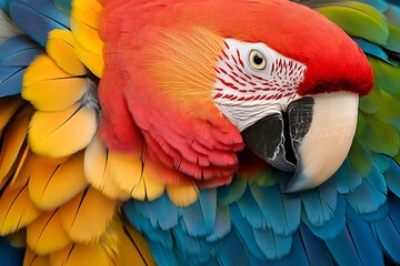 Poster - blue and gold macaw