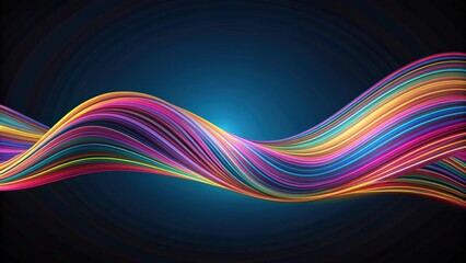 Wall Mural - Abstract lines wave background with flowing and dynamic patterns , abstract, lines, waves, background, texture, design