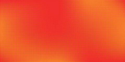 Wall Mural - dots halftone orange color pattern gradient texture with technology digital background. dots pop art