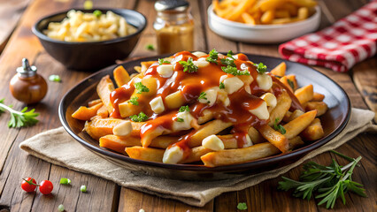 Sticker - Poutine is a popular dish in Canada.
