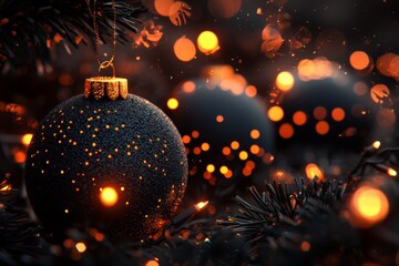 Poster - Paper cut ornaments dangle in a dark, atmospheric setting. How does this image blend simplicity with the rich symbolism of Christmas