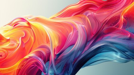 Poster - Vibrant abstract swirl of colors blending seamlessly in a dynamic display of movement and energy