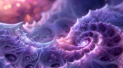 Poster - Captivating abstract spiral design in vibrant colors showcasing intricate textures and patterns