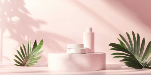 Wall Mural - Beauty Product Display.