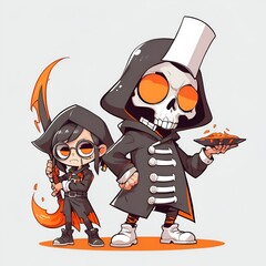 Sticker - Skeleton Friends