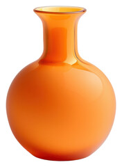 Poster - PNG Elegant orange glass vase