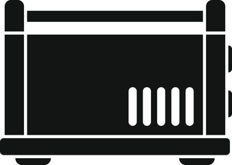 Poster - This electric convection oven icon represents a kitchen appliance designed for baking and roasting