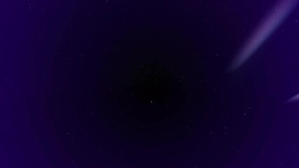 Poster - Moving stars and comets in deep space animation