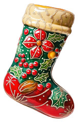 Sticker - PNG Sock christmas festival clothing.