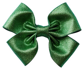 Sticker - PNG Sparkling green decorative bow