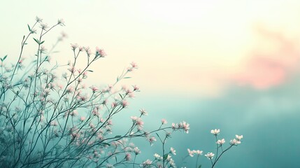 a notification window with a translucent background featuring a blurred image of a calming natural s
