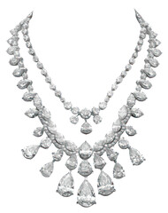 Sticker - PNG Elegant diamond necklace jewelry piece