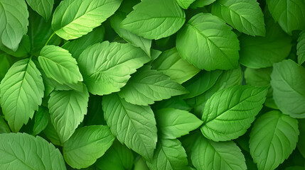 Wall Mural - fresh green leaves creating a natural canopy in spring