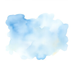 Abstract watercolor painting with soft blue and white hues, perfect for backgrounds, invitations, and artistic designs.