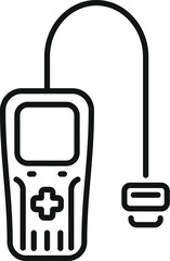 Poster - portable gaming console with controller connecting using cable for playing video game
