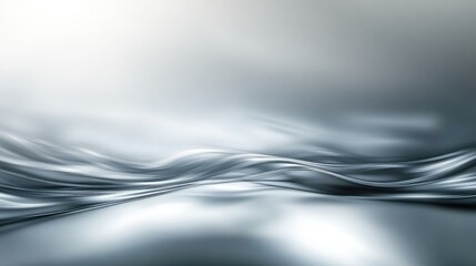 Poster - Smooth silver gradient background with a gentle light effect, creating a serene and sophisticated feel