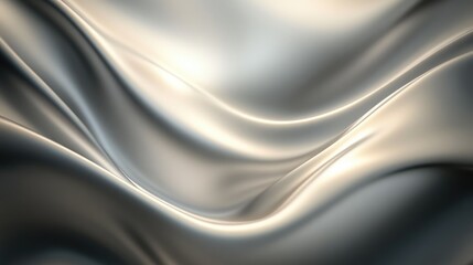 Poster - smooth silver gradient background with a gentle light effect, creating a serene and sophisticated fe