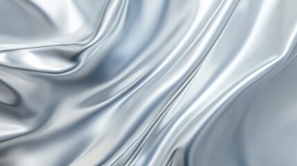 Poster - smooth silver gradient background with a polished metallic sheen, modern and sleek design for presen