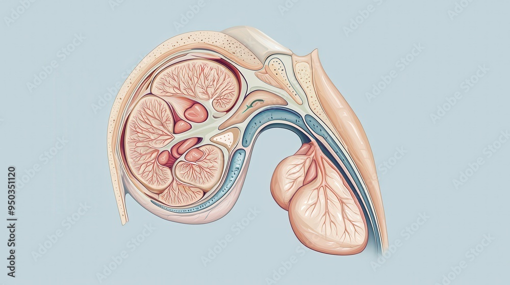 Left Rbeast Quadrants An educational infographic showing a detailed cross-section of breast ...