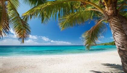 Wall Mural - tropical beach scene