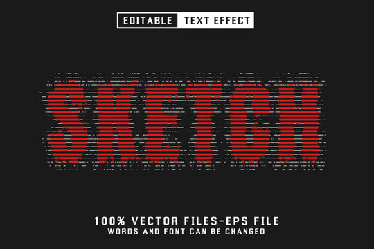 Sketch Editable Text Effect