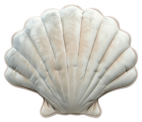 Sticker - PNG Elegant seashell-shaped velvet pillow