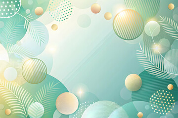 Poster - pastel dream: a symphony of soft hues and geometric shapes dance across this abstract background, pe