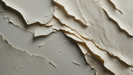 Poster - textured white paper: abstract, minimalist, and captivating, this close-up shot of crumpled white pa