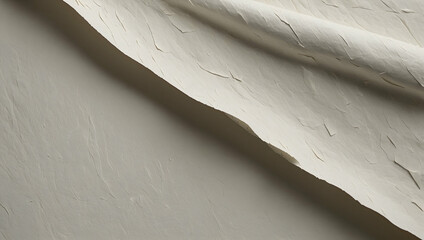Poster - textured white paper: abstract, minimalist, and captivating, this close-up shot of crumpled white pa