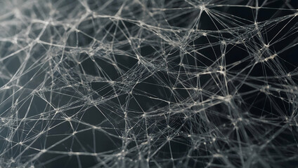 Ephemeral Web: Dew-kissed spiderweb glistens in the morning light, a delicate tapestry of nature's intricate design. 