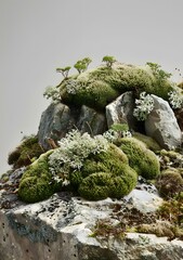 Wall Mural - Close Up of Moss Covered Rocks