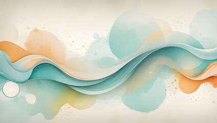 Poster - Chromatic Symphony: Where ethereal ink dances in waves of color, blending seamlessly to create a captivating abstract masterpiece.