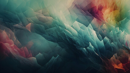Poster - Celestial Tapestry: A vibrant abstract artwork depicting ethereal, flowing forms in a cosmic dance of color and light. 