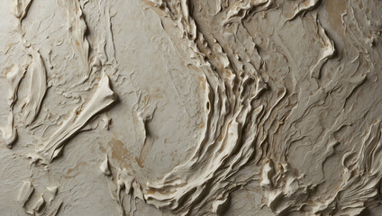 Poster - textured canvas: earthy beige plaster evokes a sense of rustic charm, its rough, tactile surface rev