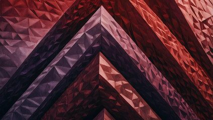 Poster - Abstract Red Geometric Pattern: A mesmerizing backdrop of geometric shapes, with a captivating blend of red and blue hues. A perfect blend of modern and traditional, it's ideal for abstract designs