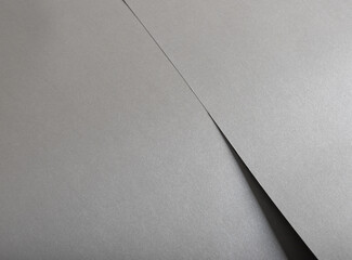 Leinwandbilder - Gray shiny color paper background, smooth glowing shining silver aluminum texture