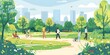 © Molang Visual - People Enjoying A Sunny Day In The Park