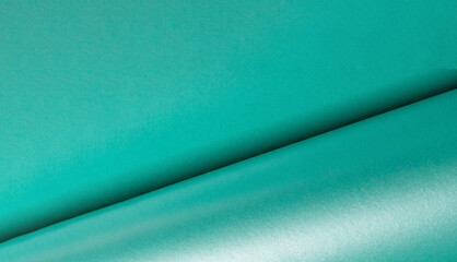 Aufkleber - Turquoise color paper background, smooth glowing shining texture, backdrop