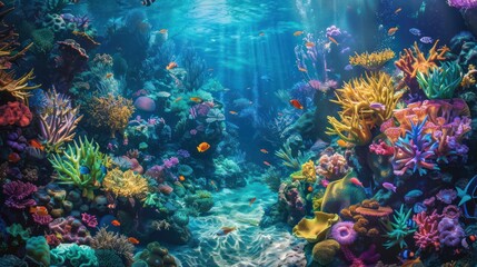 Canvas Print - Vibrant Underwater Paradise