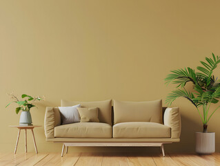 Wall Mural - modern living room with sofa