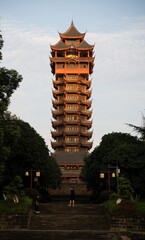 Jiutian Tower Pagoda in Chengdu  China