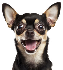 PNG Happy Chihuahua dog close-up