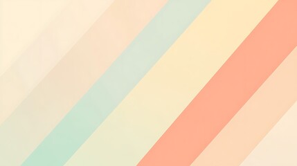 Canvas Print - Abstract Diagonal Pastel Striped Background