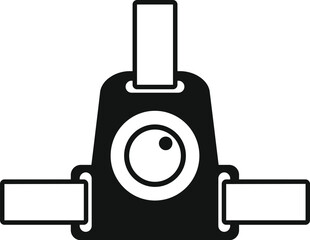 Poster - This icon represents an action camera, designed for capturing high quality photos and videos during dynamic activities