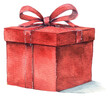 © Rawpixel.com - PNG Elegant red gift box illustration