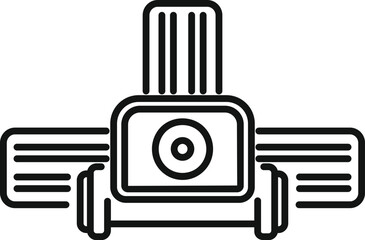 Poster - Action camera capturing footage with its wide lens, embodying the thrill of extreme sports