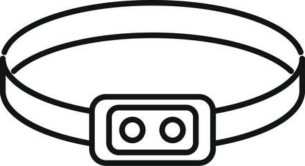 Poster - headlamp is worn on the forehead or attached to a helmet, freeing the user's hands